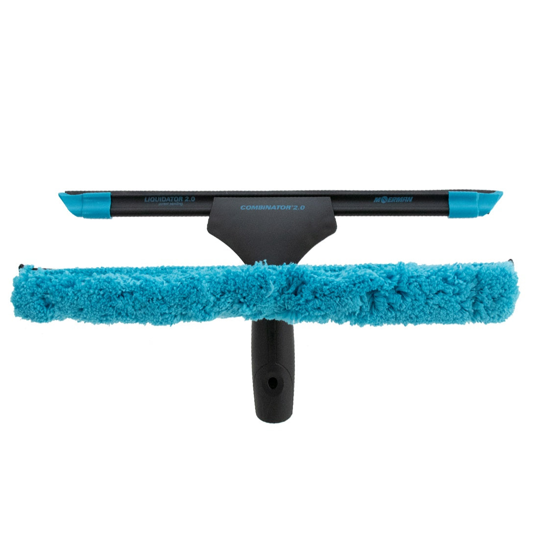 Moerman Combinator 2.0 Window Cleaning Tool - Professional Squeegee with Ergonomic Handle for Streak-Free Glass Cleaning - Perfect for Home, Office, and Commercial Window Washing
