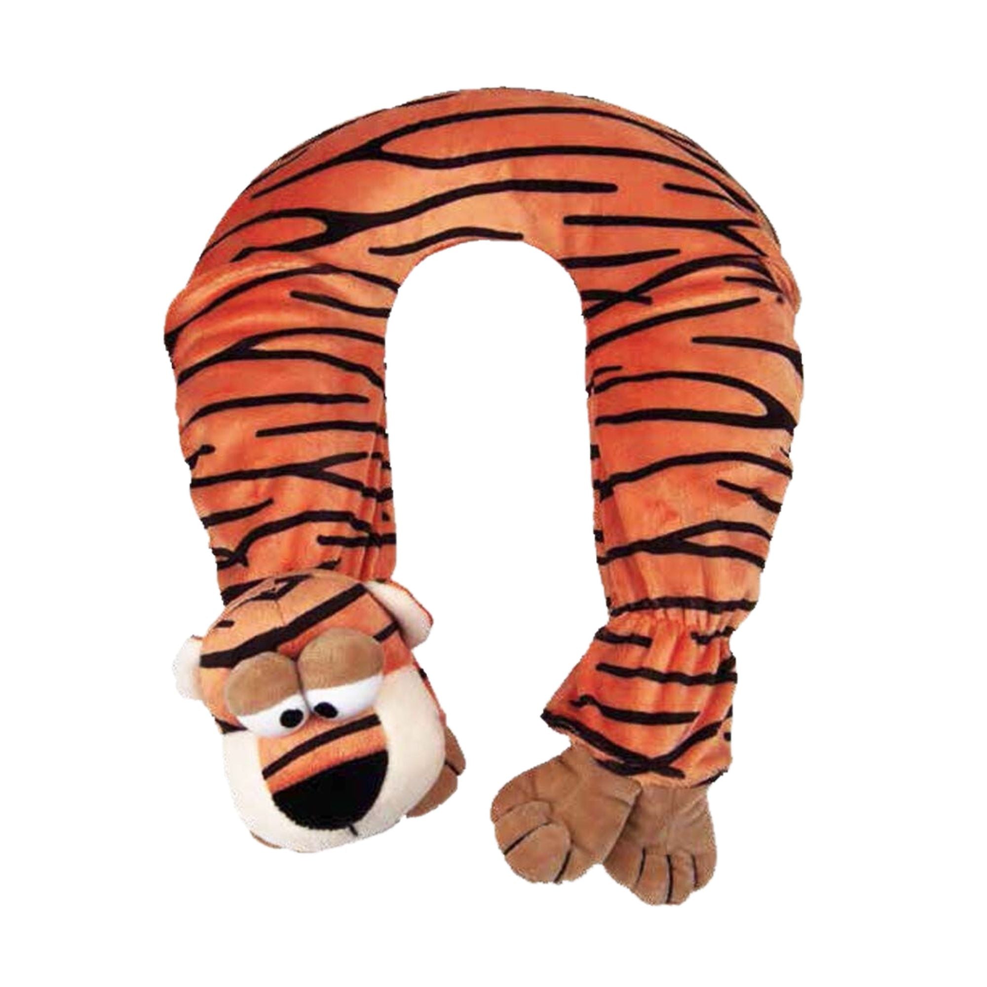 Hot Water Bottle for Neck Pain Relief - Soft Tiger Fleece Cover - Perfect for Cold Weather, Muscle Relaxation & Home Comfort