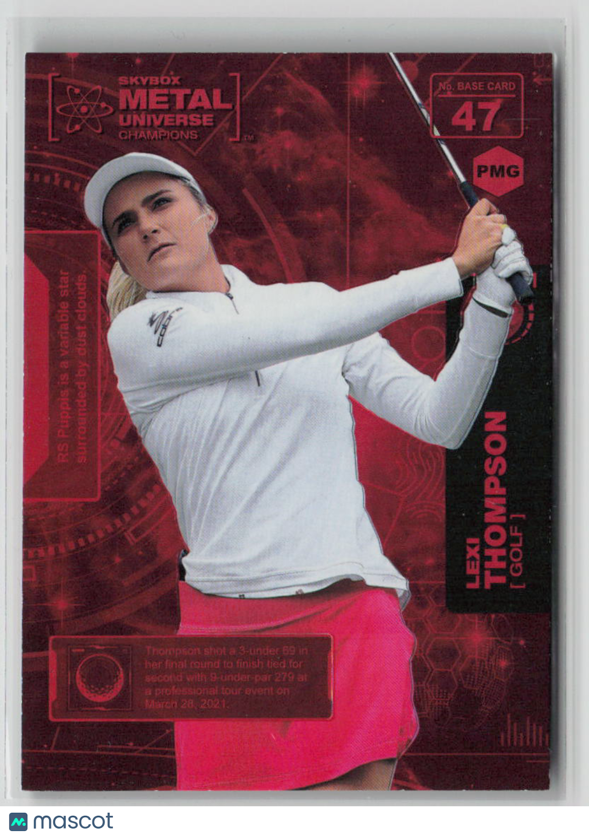 2021 Lexi Thompson Metal Universe Champions Precious Metal Gems #47/150 - Rare Trading Card for Sports Collectors & Card Game Enthusiasts