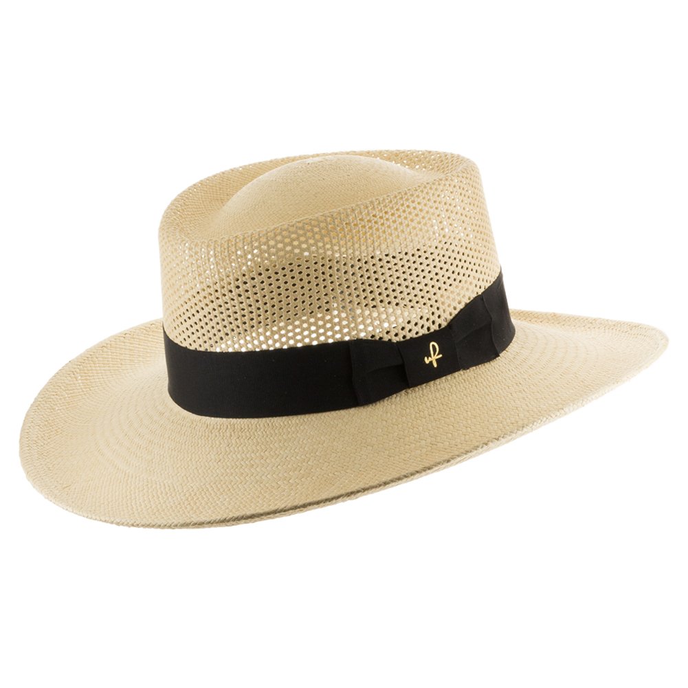 Oakmont Gambler Vented Straw Panama Hat for Men & Women - Breathable Summer Sun Hat for Beach, Travel, and Outdoor Activities