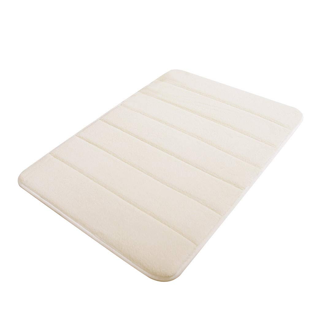 Premium Absorbent Soft Memory Foam Bath Mat - Non-Slip Shower Rug for Bathroom, Bedroom & Kitchen Floor Decor | Quick-Dry Door Mat for Wet Areas, Spa & Nursery Use