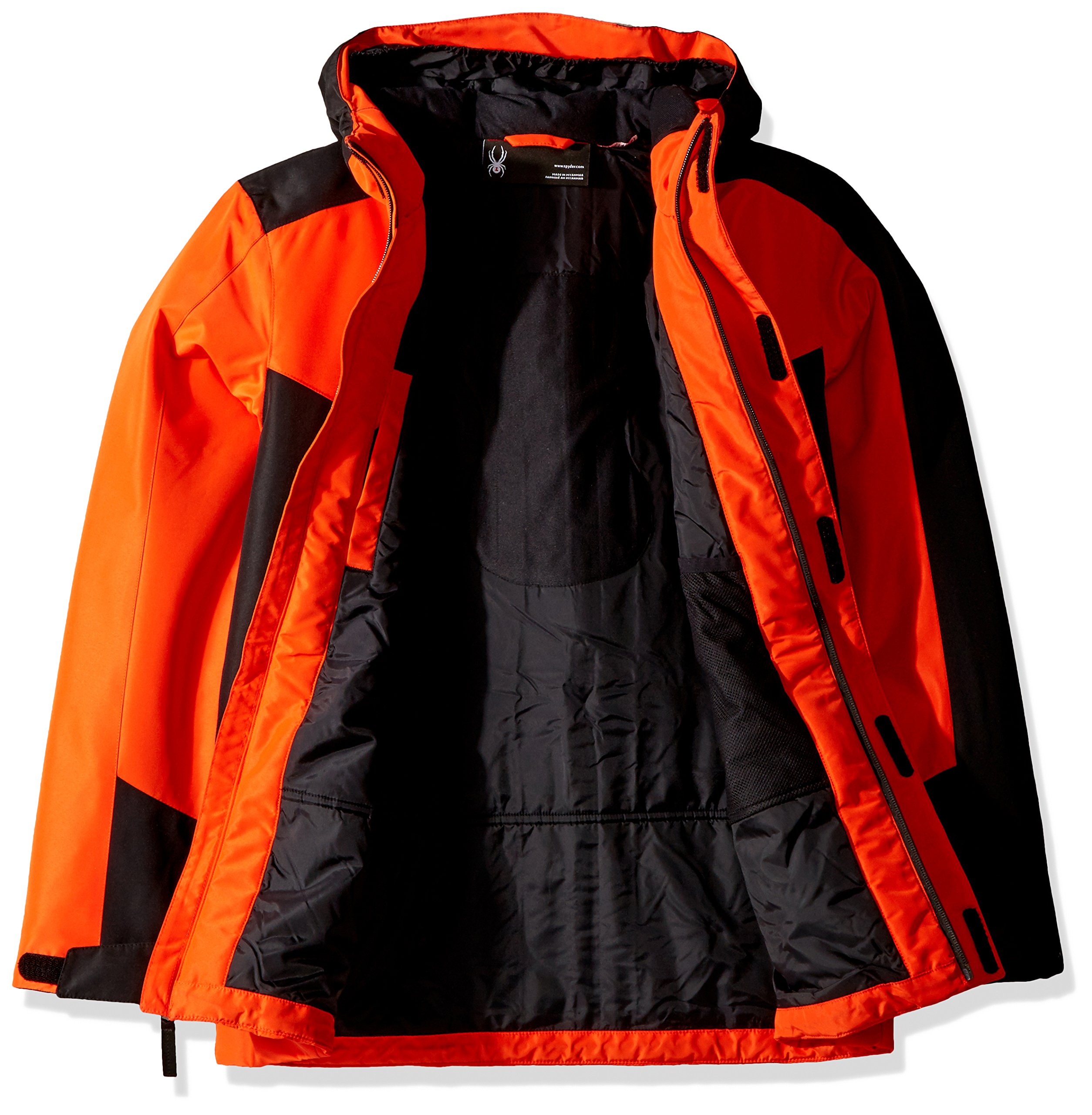 Spyder Boys Dolomite Hooded Jacket - Lightweight Fleece-Lined Winter Coat for Kids - Perfect for Skiing, Snowboarding & Outdoor Adventures