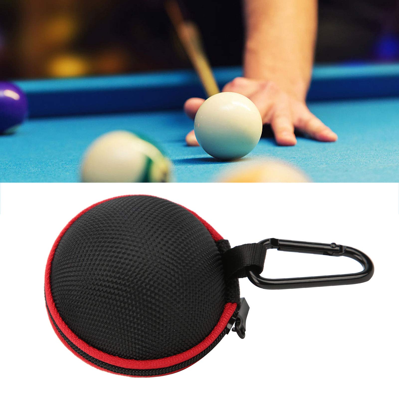 VGEBY Cue Ball Storage Case - Durable Billiard Ball Bag for Pool Balls, Training Balls & Accessories | Perfect for Home Game Rooms, Pool Halls & Professional Players | Compact & Portable Design for Easy Transport