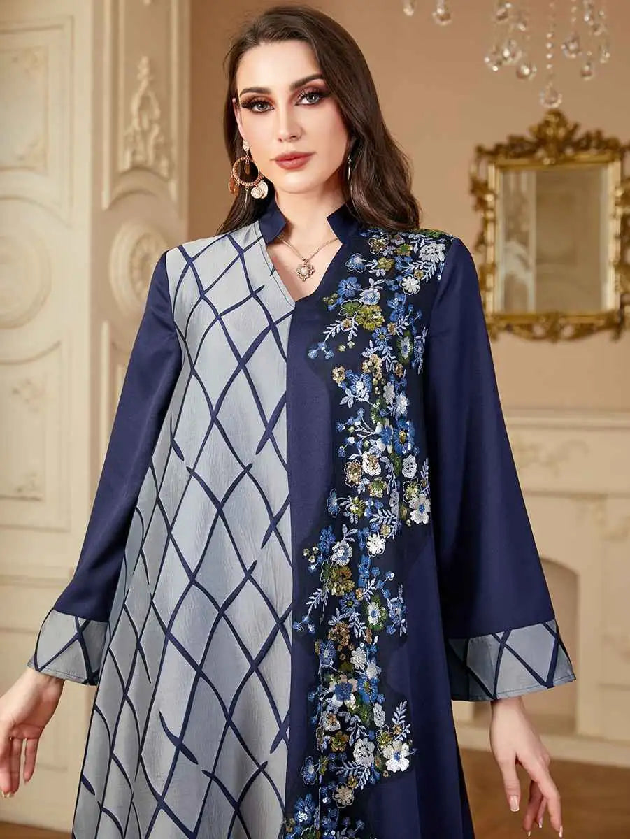 Elegant Embroidery Eid Caftan Dress for Women - Traditional Moroccan Kaftan #244148 | Perfect for Eid Celebrations, Weddings & Special Occasions