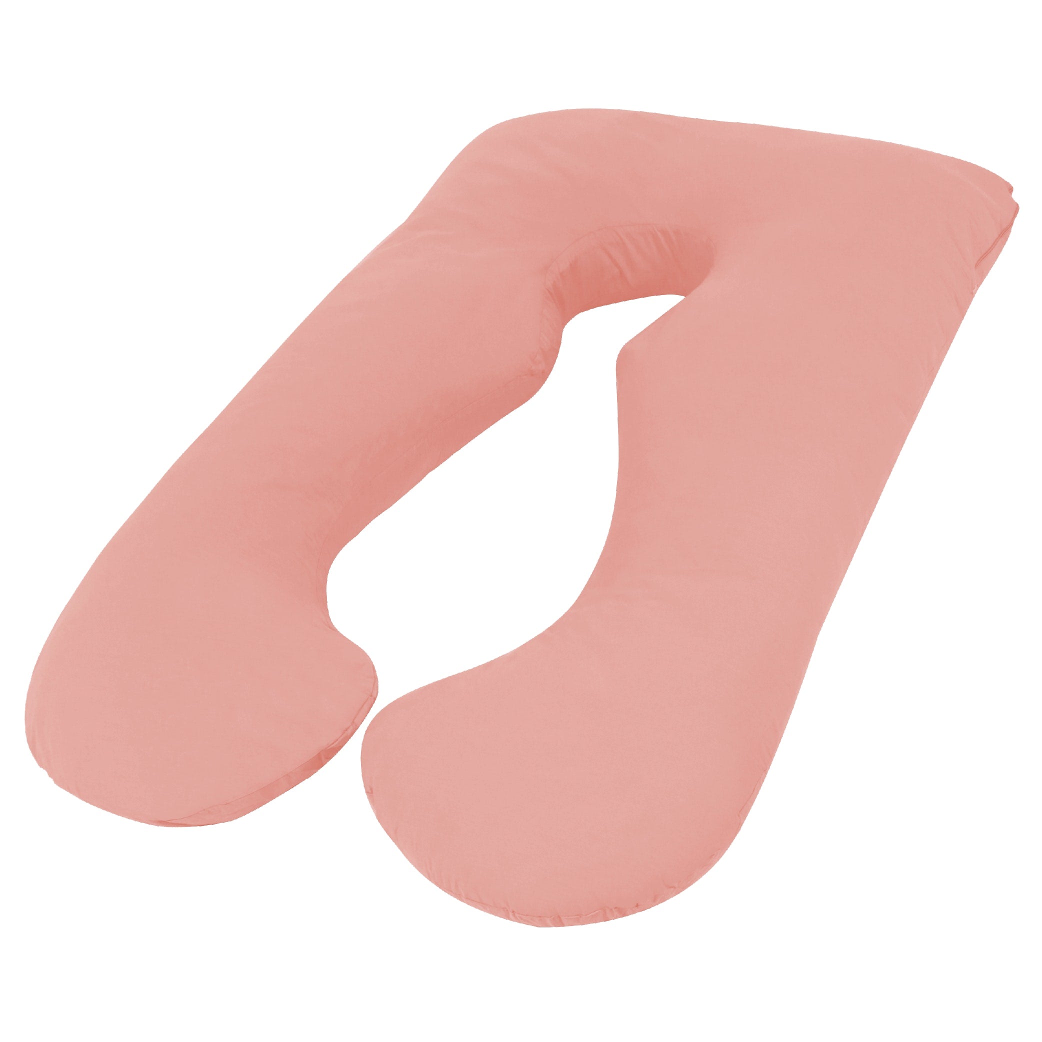 Woolcomfort Australian Made Maternity Pillow for Pregnancy & Nursing - Includes Pillowcase - Light Pink - Perfect for Sleeping, Breastfeeding & Back Support