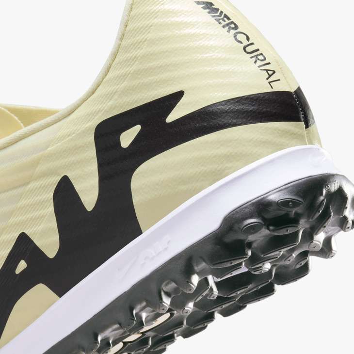 Nike Mercurial Vapor 15 Academy TF Turf Soccer Shoes for Men - Lemonade/Black Color | Artificial Grass Football Cleats for Training & Matches