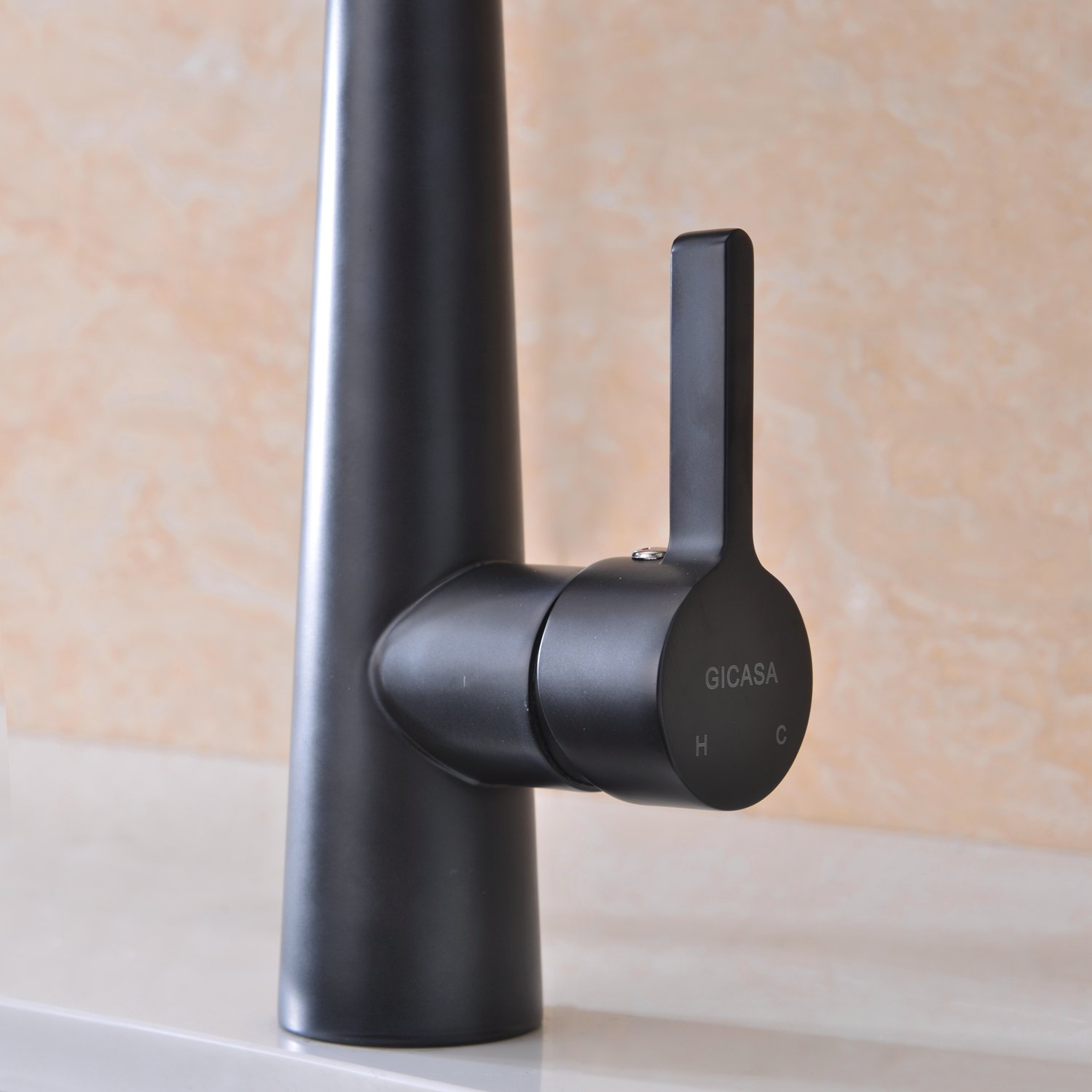 Premium Matte Black Solid Brass Kitchen Faucet - Heavy Duty Commercial Style Single Handle Pull Down Sprayer with Pot Filler - Ideal for Restaurants, Home Chefs & High-Traffic Kitchens