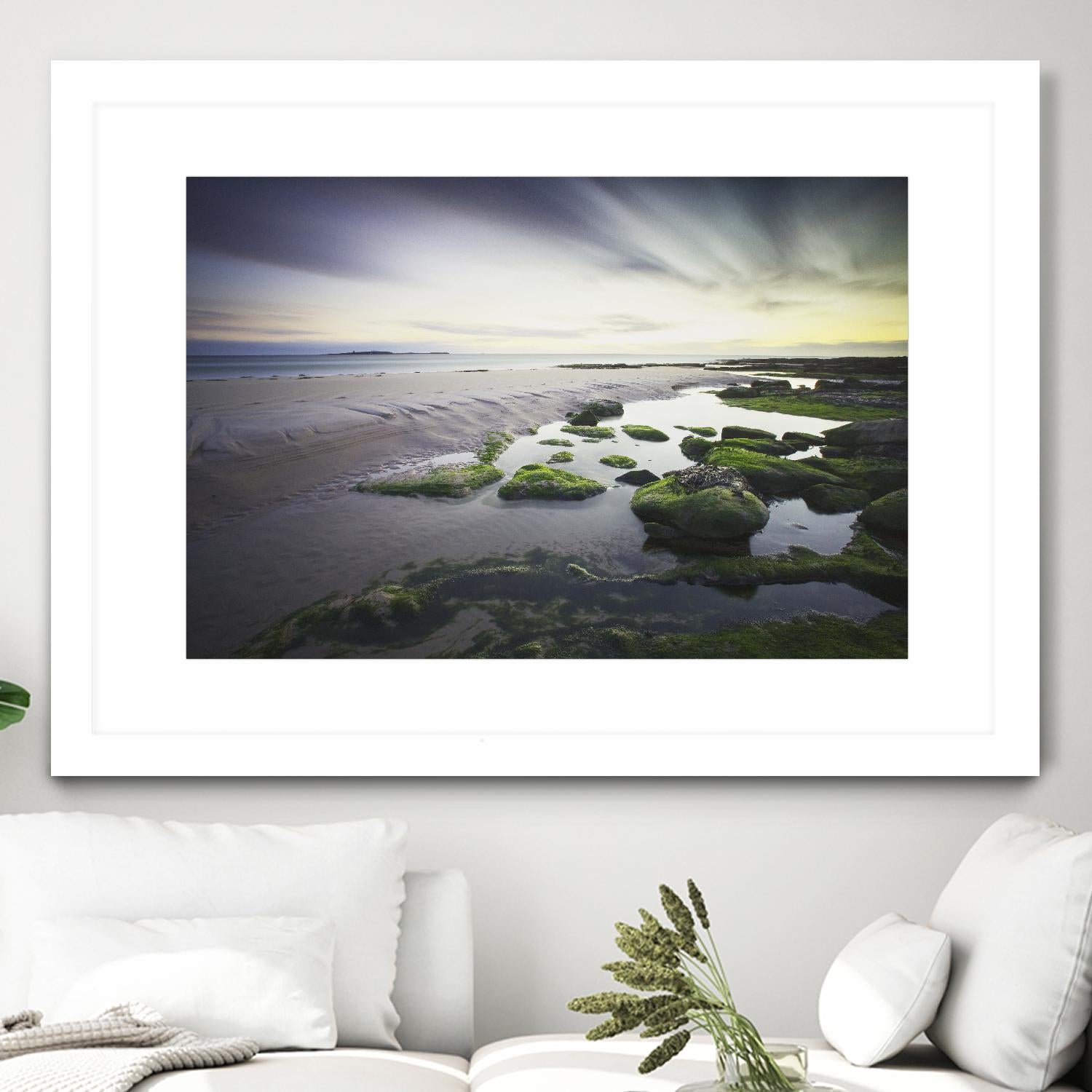 Cooper Dawn Over Seahouses Beach - Stunning Coastal Wall Art for Home & Office Decor | Perfect for Living Rooms, Bedrooms & Beach House Interiors