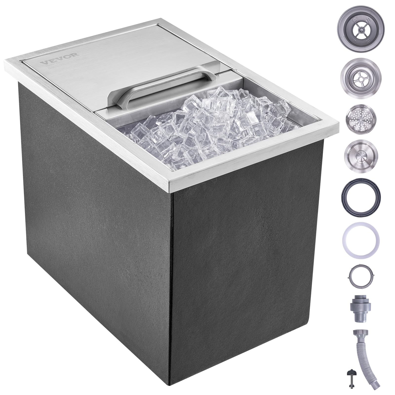 VEVOR 40.9 QT Stainless Steel Drop-In Ice Chest Cooler - 18