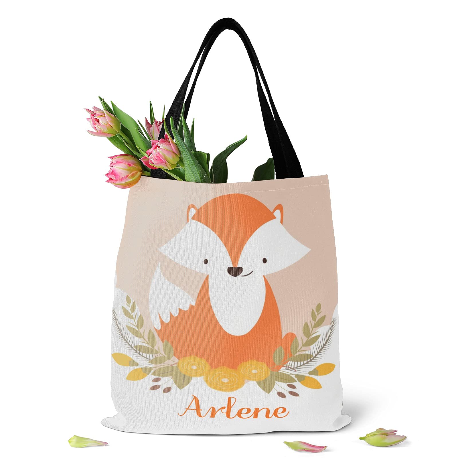 Personalized Koala Bear Stars Canvas Tote Bag - Eco-Friendly Reusable Shopping Bag for Women, Travel, School & Work | Cute Gift Idea for Animal Lovers & Nature Enthusiasts | Perfect for Groceries, Beach Trips & Daily Commute