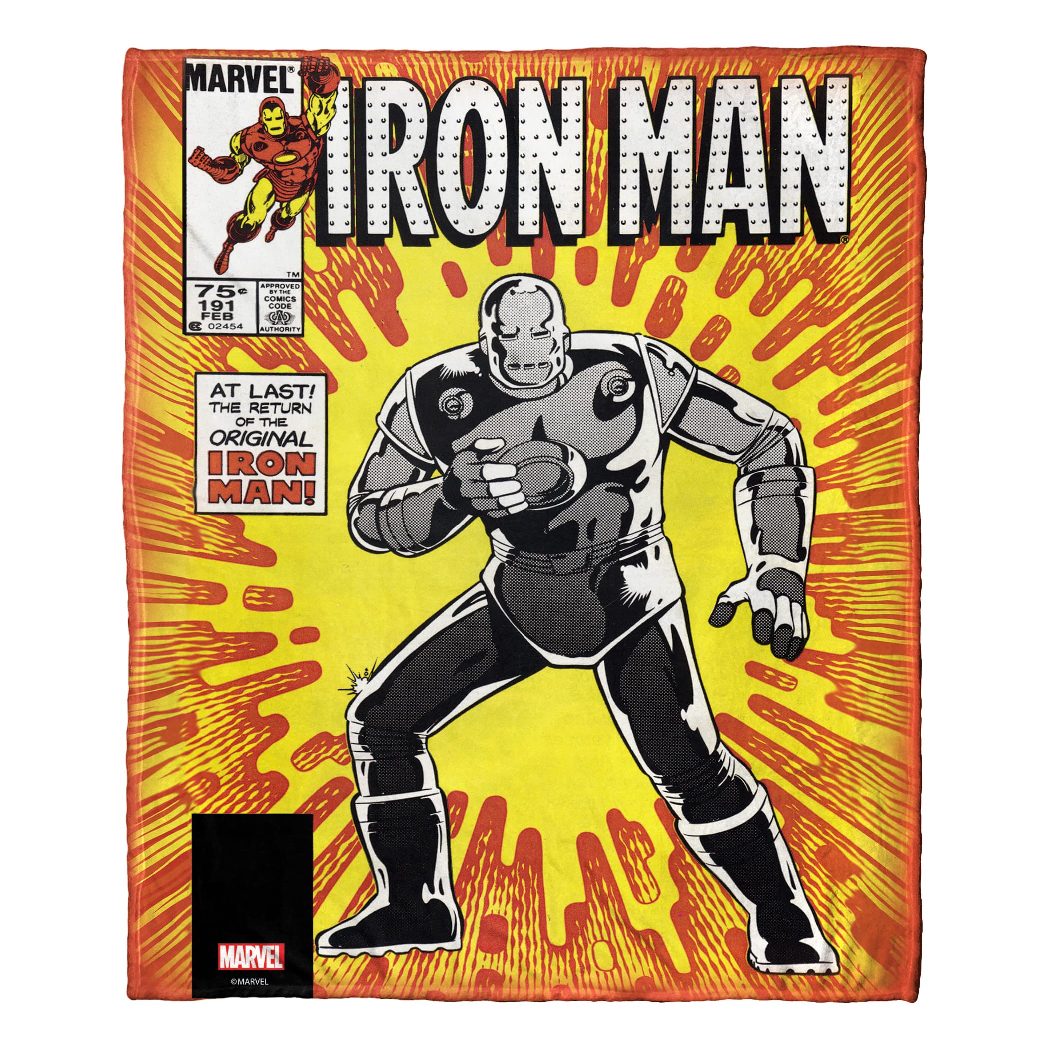 Original Iron Man Silk Touch Throw Blanket 50