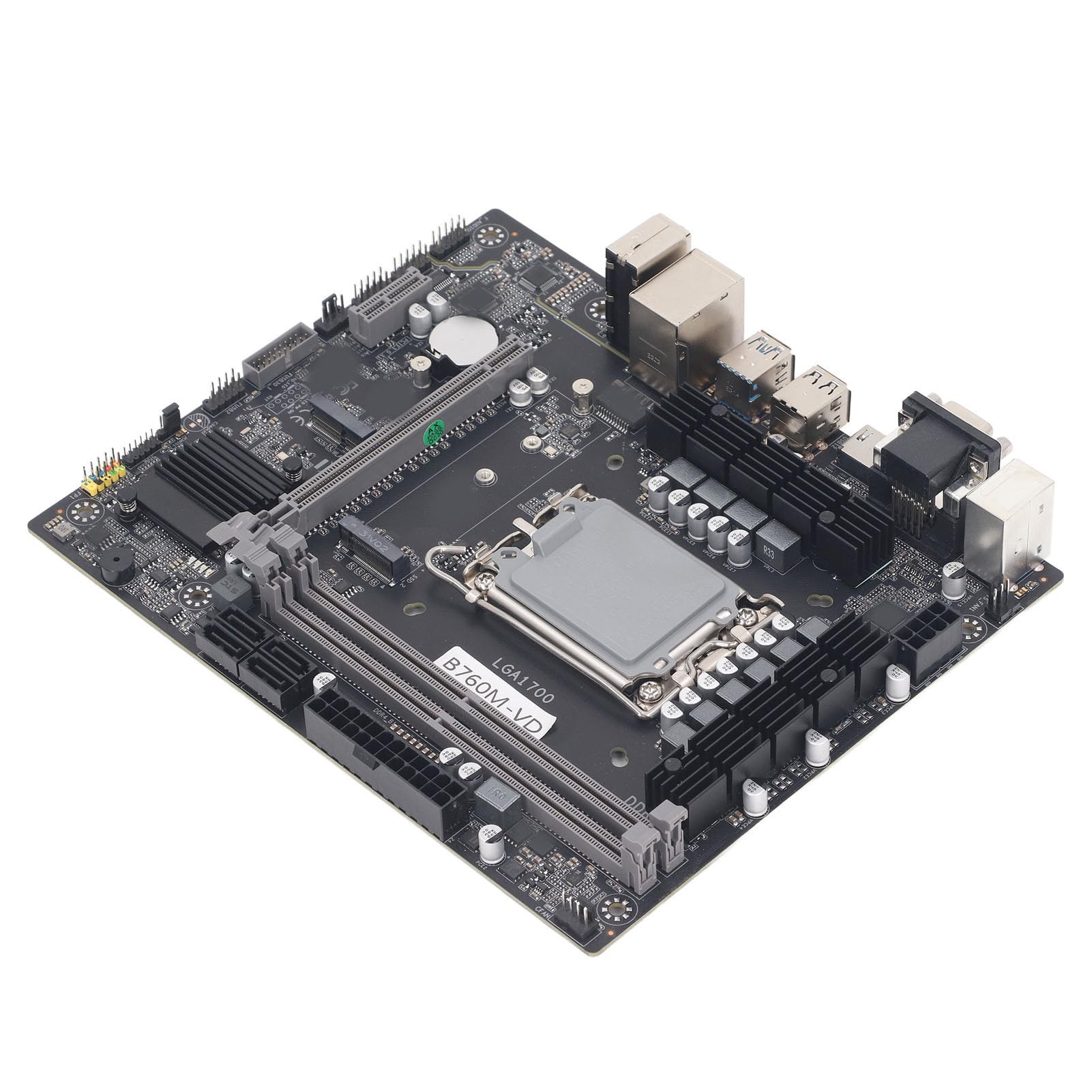 B760M VD Gaming Motherboard for Intel LGA1700 - Dual Channel DDR4, 4 USB 2.0, 2 USB 3.1, 4 SATA 3.0 Ports - Ideal for PC Gaming, Mining & High-Performance Desktop Builds
