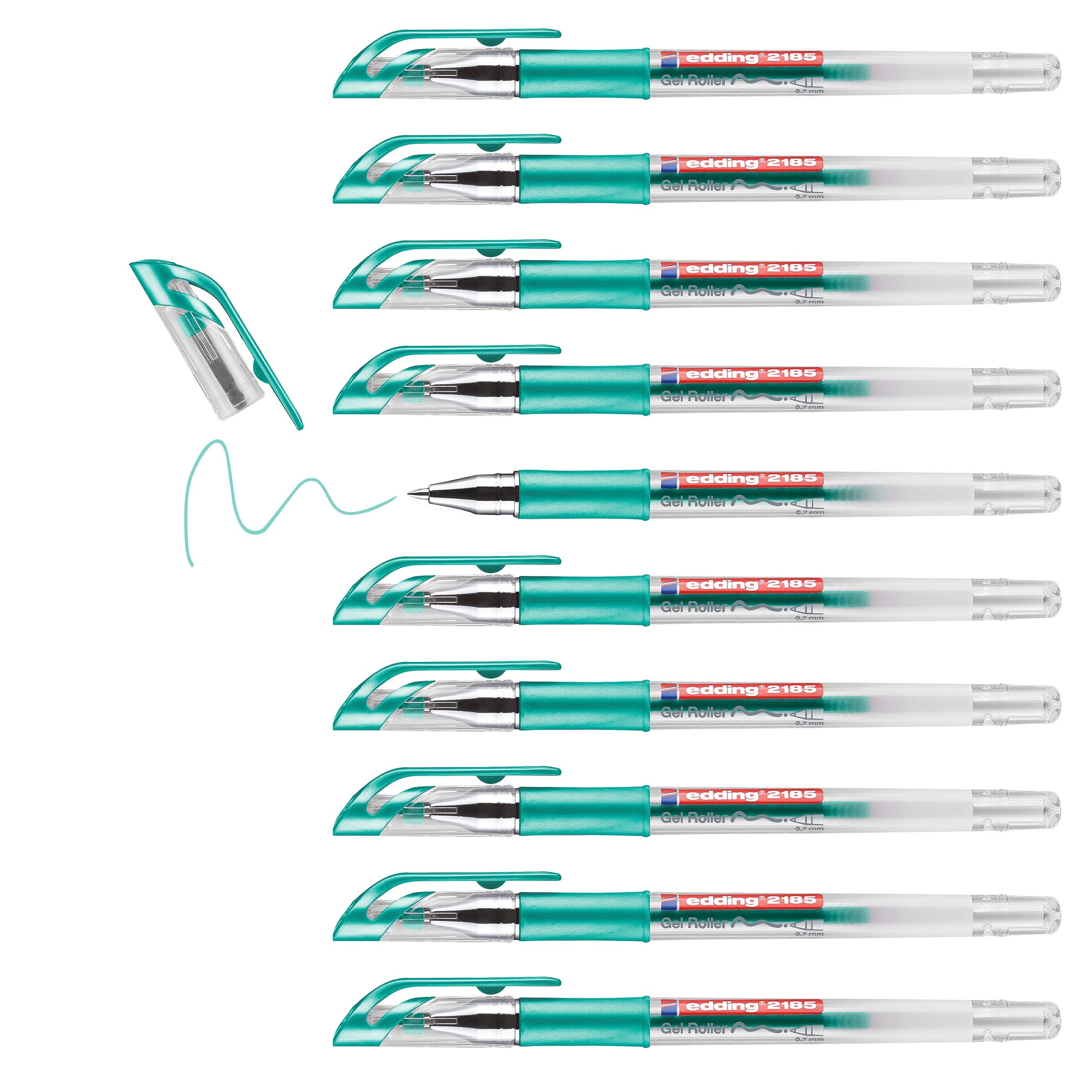 edding Metallic Green Gel Roller Pen - Premium Writing & Crafting Gel Pen for Journals, Scrapbooking & DIY Projects