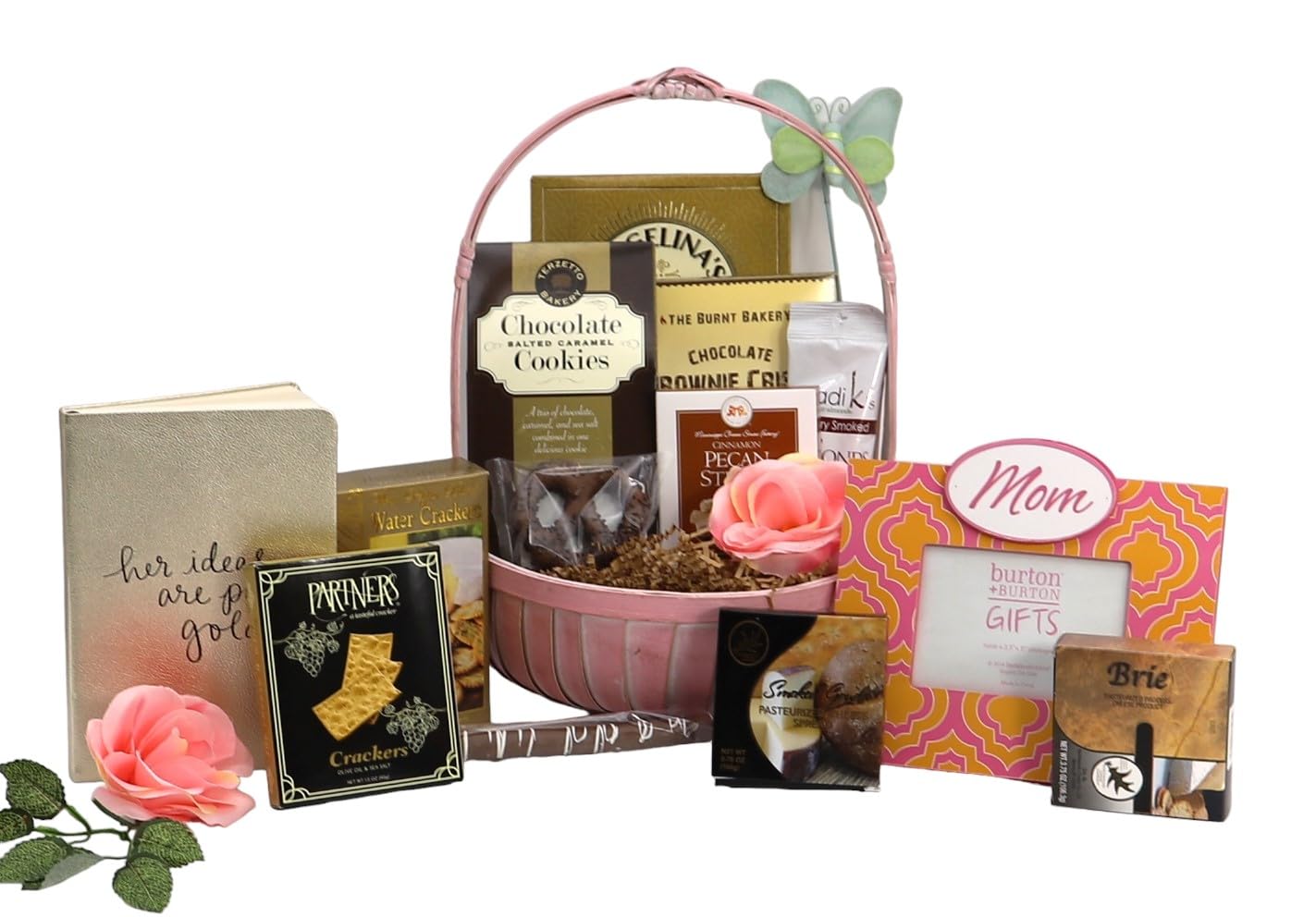 Gourmet Gift Basket for Mom - Luxury Spa & Sweet Treats Care Package with Chocolates, Cookies & Keepsakes | Perfect for Mother's Day, Birthday & Thank You Gifts