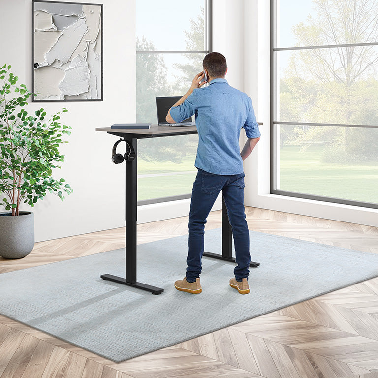 Office Star Primo Sit to Stand Electric Adjustable Height Desk [PMO4823] - Perfect for Home Office, Gaming & Workspace Ergonomics