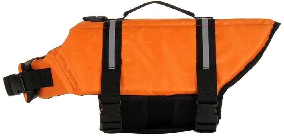 Dog Life Jacket - Swimming Safety Vest with Handle & Buoyancy Aid for Small, Medium & Large Dogs (Orange, XS) - Perfect for Boating, Pool & Beach Water Activities