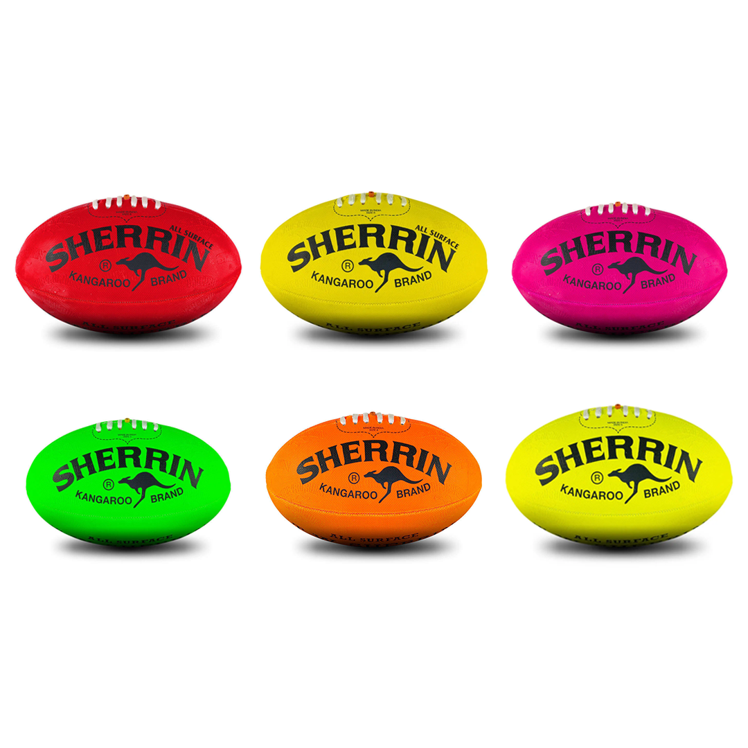 Sherrin KB All Surface Football - Premium Synthetic Leather Soccer Ball for Training & Matches - Perfect for Grass, Turf & Indoor Play