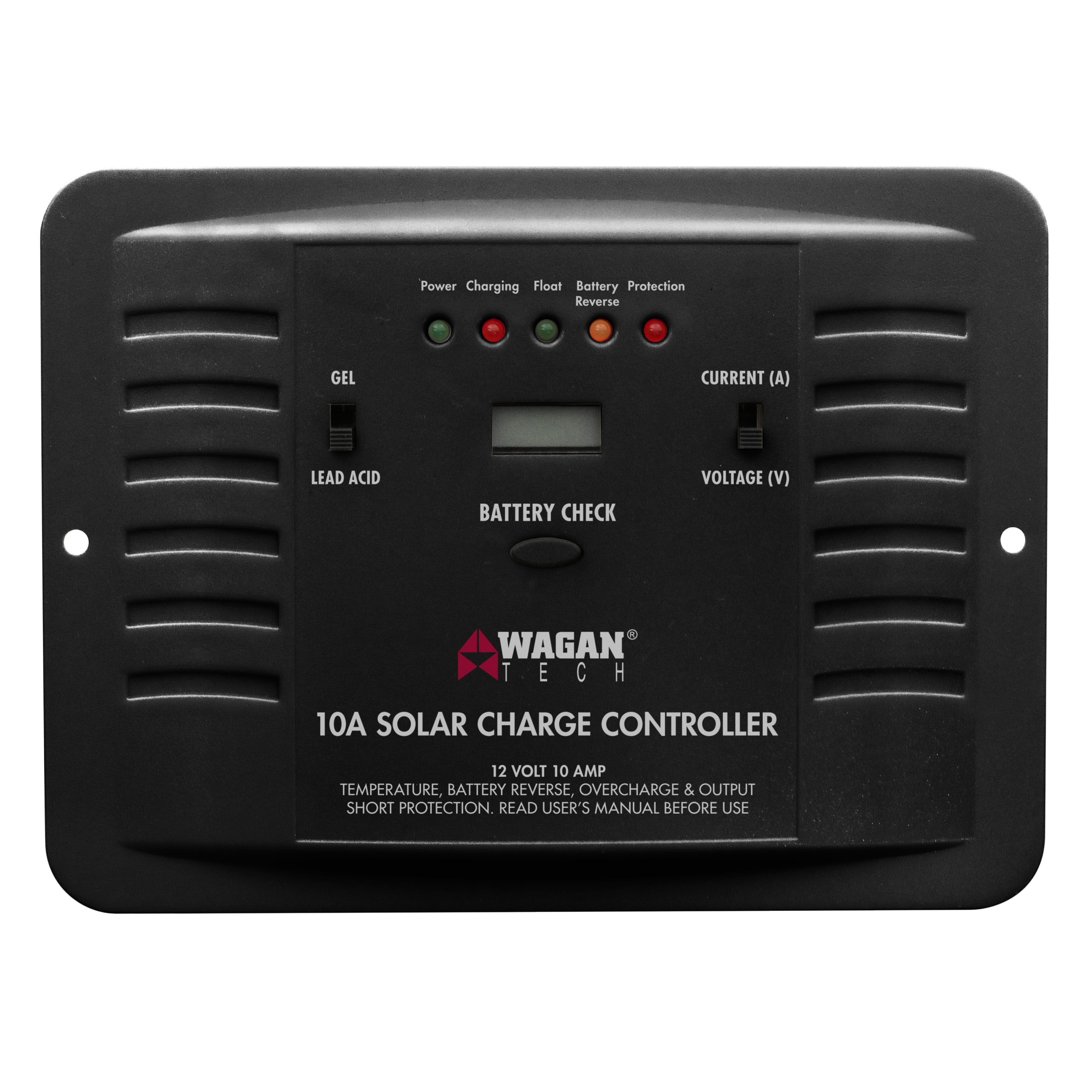 10A Solar Charge Controller - 12V/24V Auto-Switch PWM Solar Panel Regulator for RV, Boat, Home Off-Grid System | Efficient Battery Protection & Energy Management