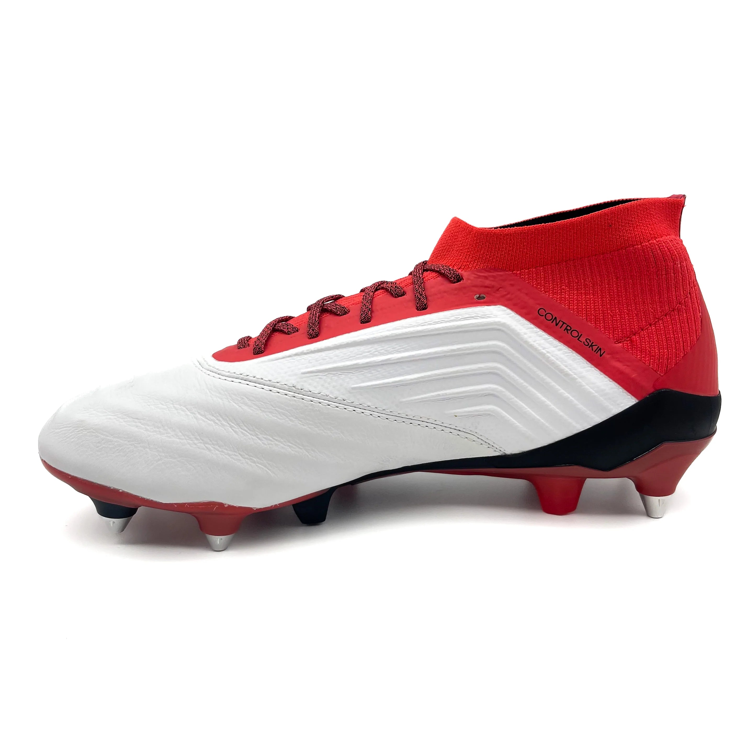 Adidas Predator 18.1 SG Firm Ground Soccer Cleats - Red Football Boots for Men | Perfect for Professional Matches & Training on Natural Grass