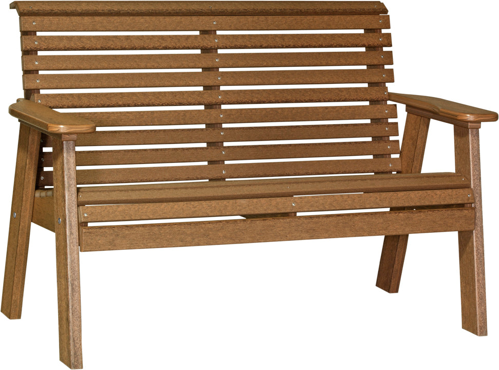 LuxCraft 4-Foot Plain Wooden Bench - Modern Minimalist Entryway, Hallway, or Garden Seating Furniture for Home & Outdoor Decor