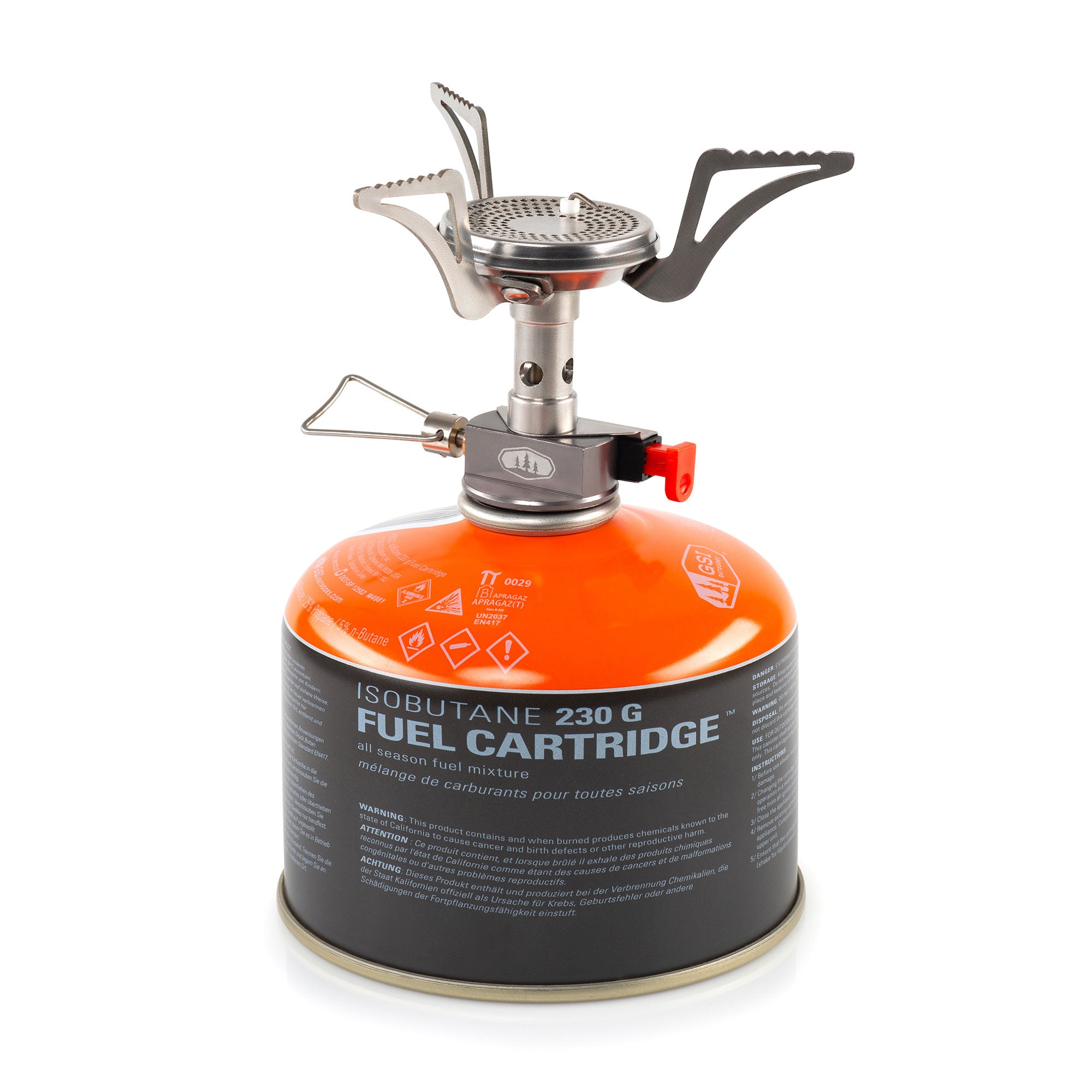 Portable Glacier Canister Top Stove - Lightweight Camping Stove for Backpacking, Hiking & Outdoor Cooking | Perfect for Camping Trips, Picnics & Emergency Preparedness