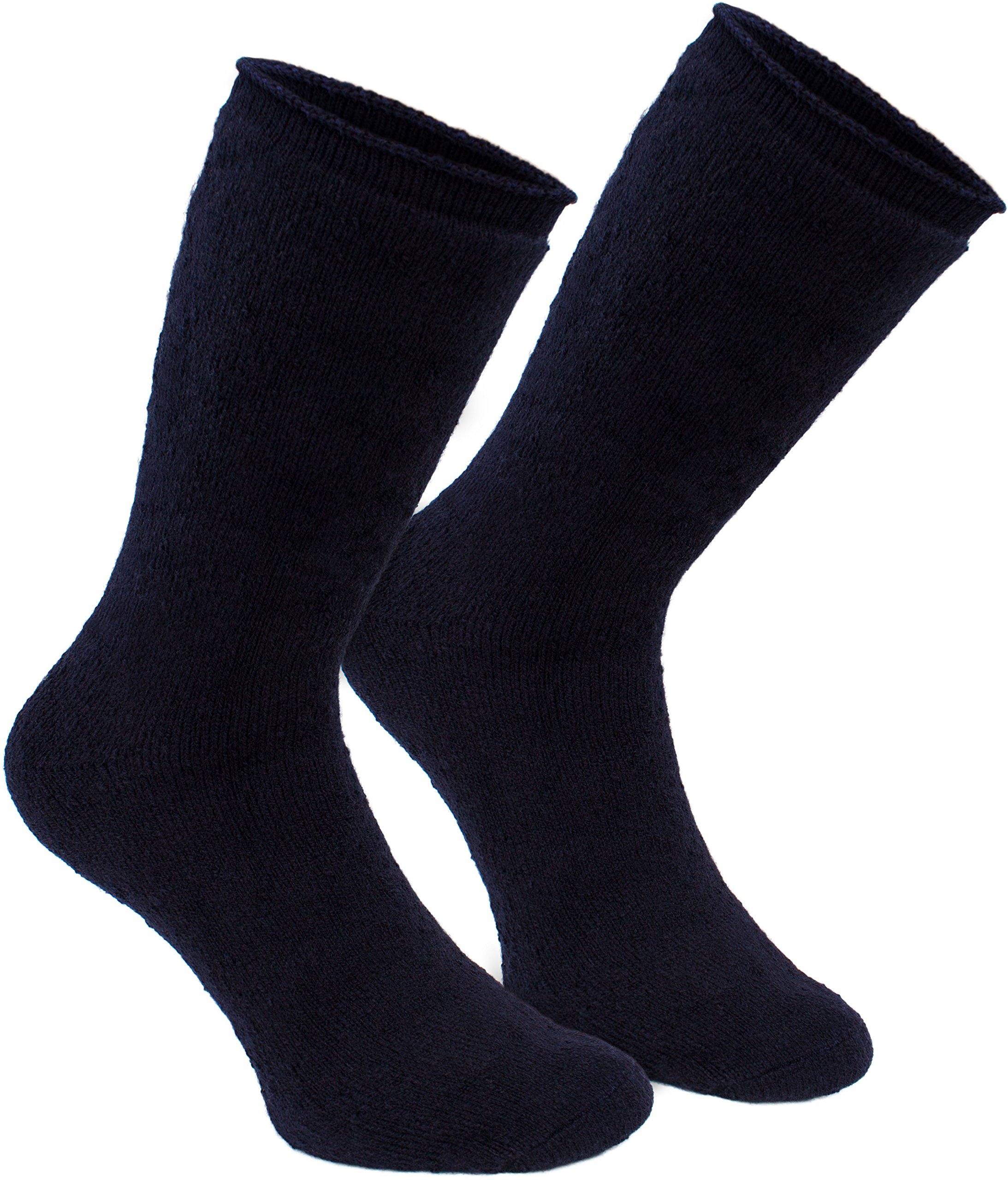 2-Pack BRUBAKER Thermal Socks for Women & Men - Ultra Warm Winter Socks with Heat-Trapping Insulation Fibers - Perfect for Skiing, Hiking & Cold Weather Activities