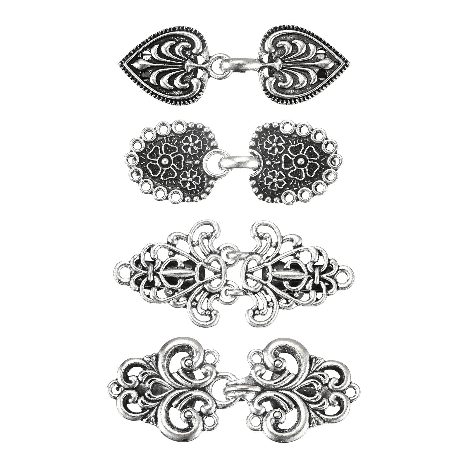 Vintage Sweater Clips for Women - Retro Cardigan Clasps, Shawl Collar Clasps & Dress Shirt Brooch Clips | Perfect for Vintage Outfits, Cardigans, Shawls & Formal Attire