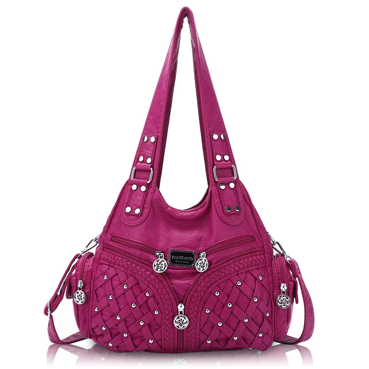 Angel Barcelo Women's Fashion Handbags - PU Leather Tote, Shoulder Bag, Satchel & Hobo Purse for Work, Travel & Daily Use