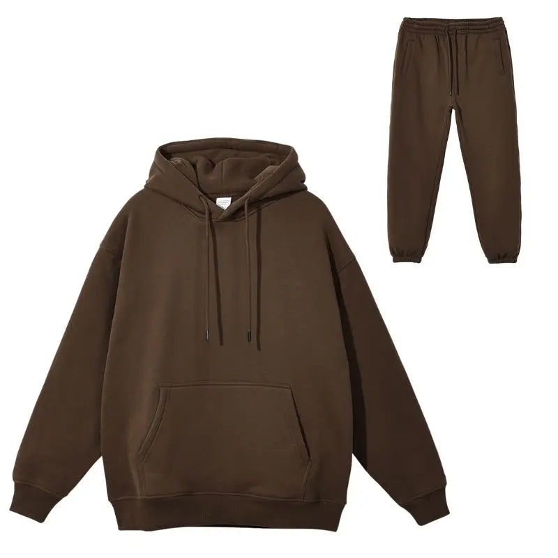 Unisex Fleece Athletic Set - Comfortable Men & Women Tracksuit for Running, Gym & Lounge Wear