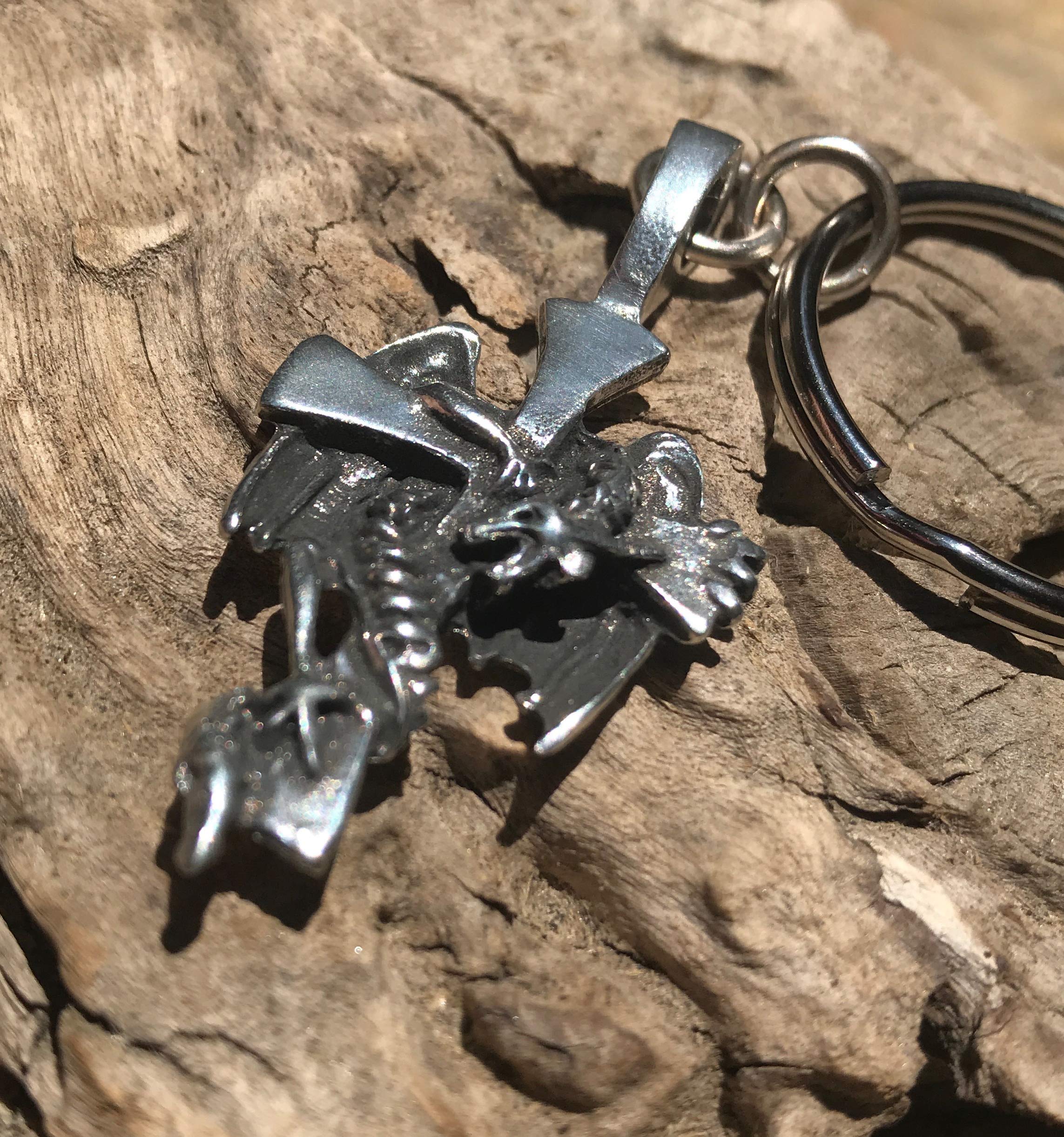 Dragon Cross Keychain - Trilogy Jewelry for Gifts & Fashion