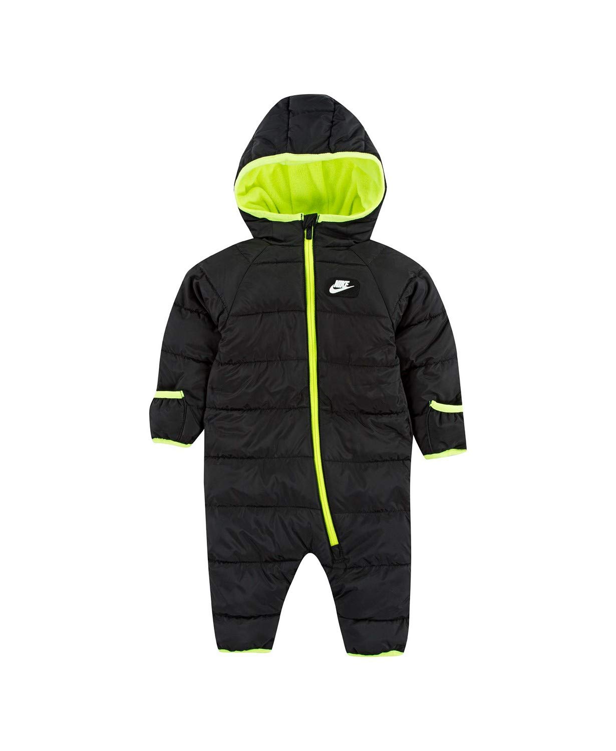 Nike Baby Boys' 1-Piece Winter Snowsuit - Waterproof Insulated Snow Suit for Infants 9 Months, Black Multi Color | Perfect for Outdoor Play, Snow Day Adventures & Cold Weather Protection