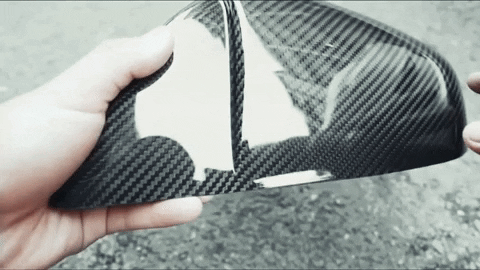 Premium Carbon Fiber Mirror Caps for Tesla Model S & X - Genuine Molded Racing Design - Glossy & Matte Finishes - Enhance Style & Aerodynamics for Luxury Electric Cars