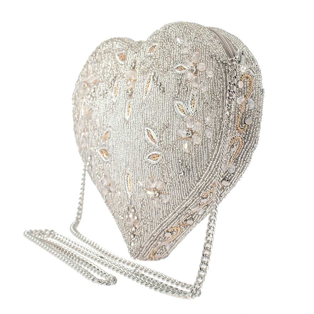 Mary Frances Spark of Love Crossbody Bridal Handbag - Elegant Wedding Purse for Bride, Bridesmaids & Special Occasions