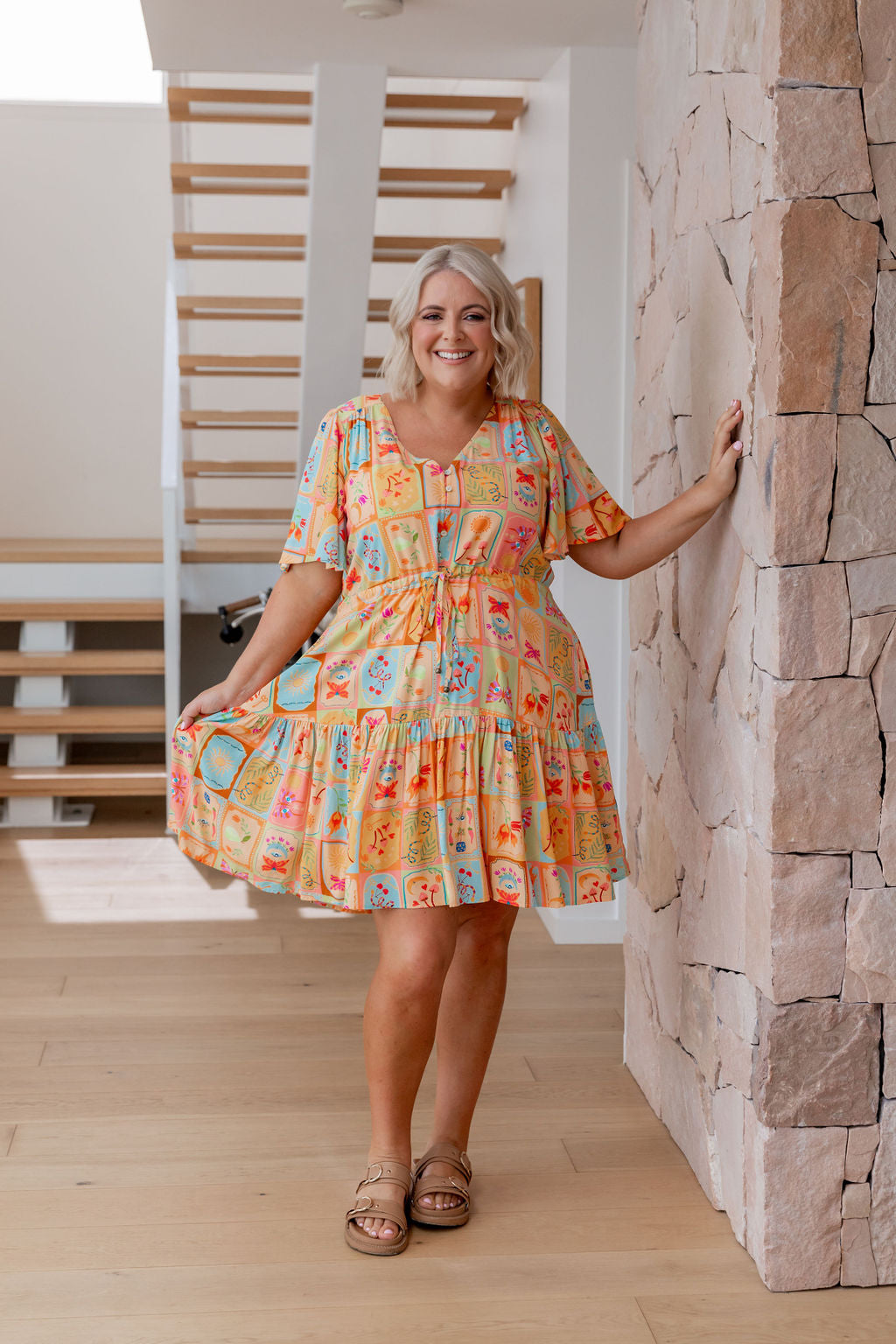 Esmae Pixie Dress - Elegant Floral Print Summer Dress for Women | Perfect for Parties, Weddings & Casual Outings