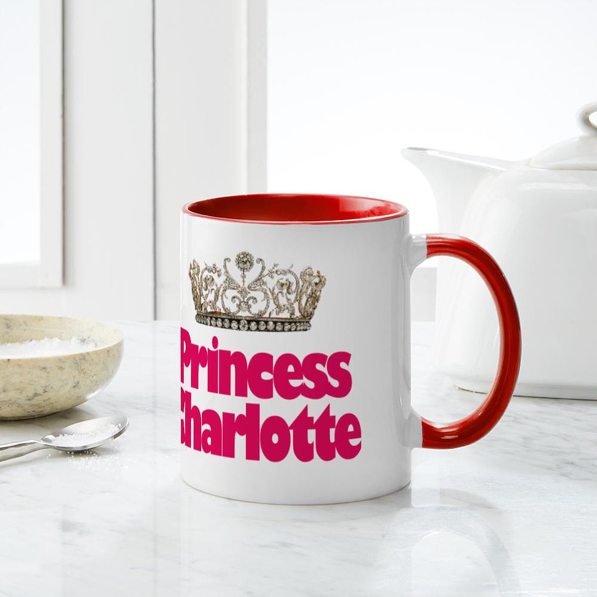 Princess Charlotte Ceramic Coffee Mug 11 oz (325 ml) - Perfect for Tea, Hot Chocolate & Office Use - Cute Gift for Royal Fans