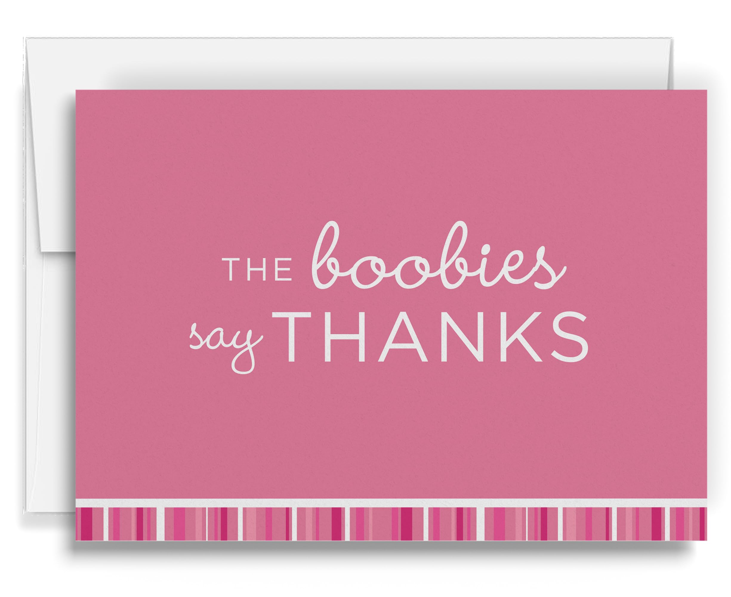20 Pink Ribbon Breast Cancer Awareness Thank You Cards with Envelopes | Poodle Press Cancer Survivor Support Cards | Perfect for Fundraisers, Survivor Celebrations & Awareness Events
