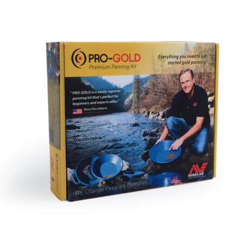 Minelab PRO GOLD Gold Panning Kit - 2 Gold Pans, Classifier & Accessories for Prospecting, Mining & Outdoor Adventures
