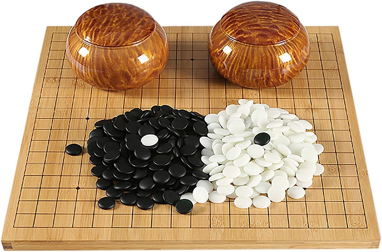 LIJCC Portable Go Game Set - Classic Strategy Board Game with 2 Go Pots | Travel & Home Entertainment | Perfect Gift for Men & Teens | Great for Parties, Family Game Nights & Strategic Thinking Practice