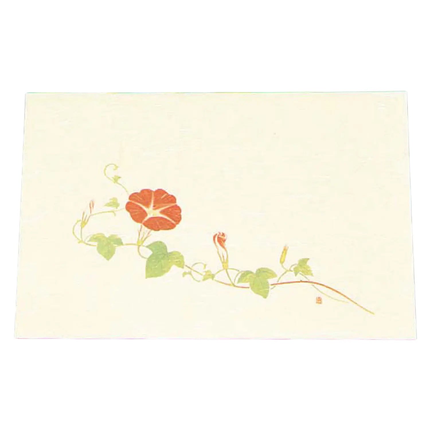 Artec Washi Paper Cream Placemats - Set of 100 Handmade Japanese Morning Glory Design Table Mats for Dining, Tea Ceremony & Home Decor