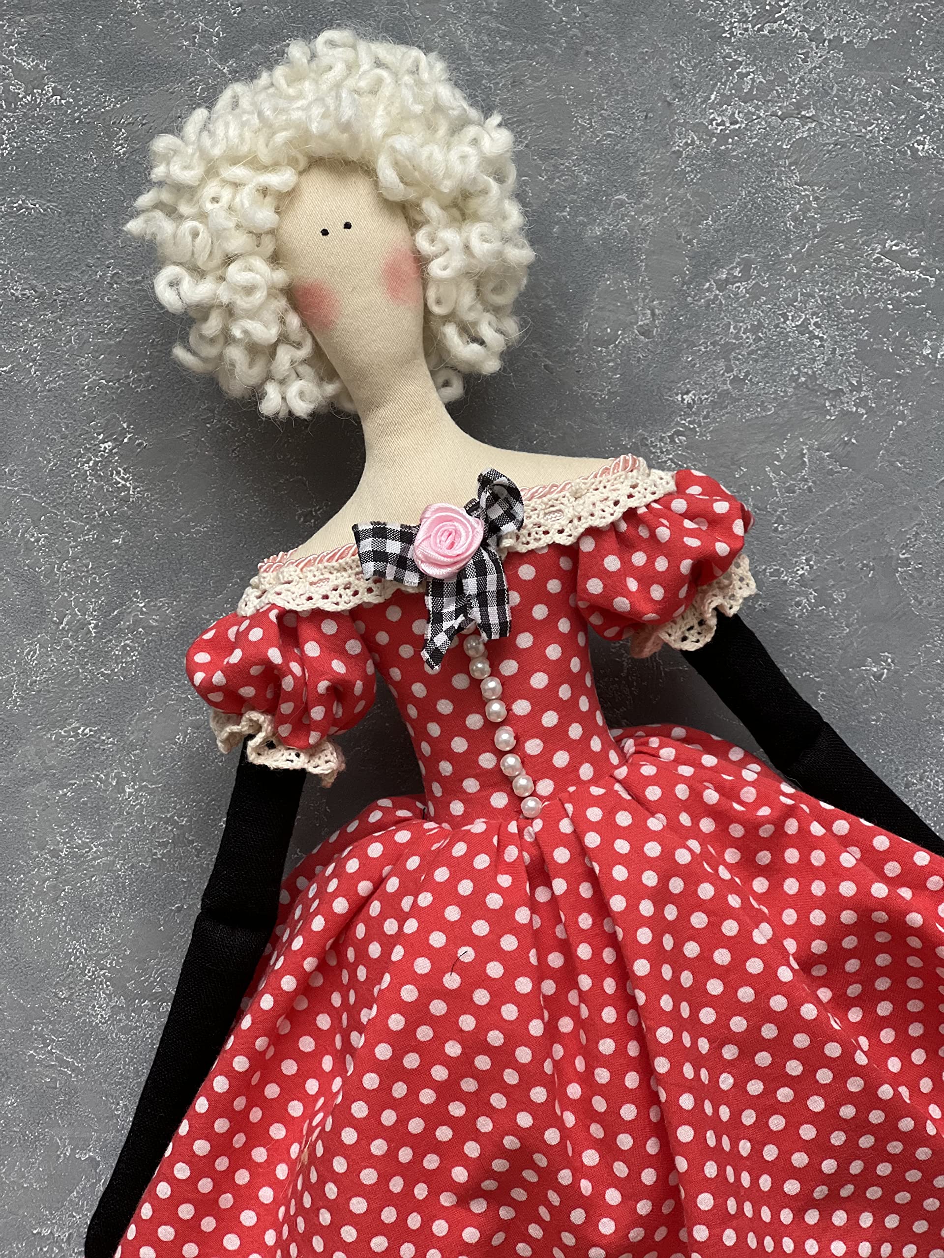 Romantic Tilda Doll Girl Mouse - Perfect for Nursery Decor