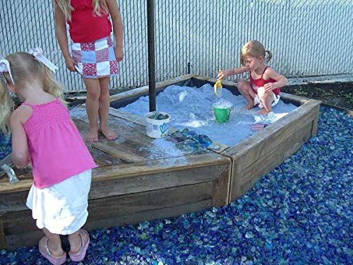 River Mix Landscape Glass Pebbles - 50 Lb Bag for Garden Decor, Aquariums & DIY Crafts - Decorative Glass Stones for Pathways, Vases & Home Landscaping