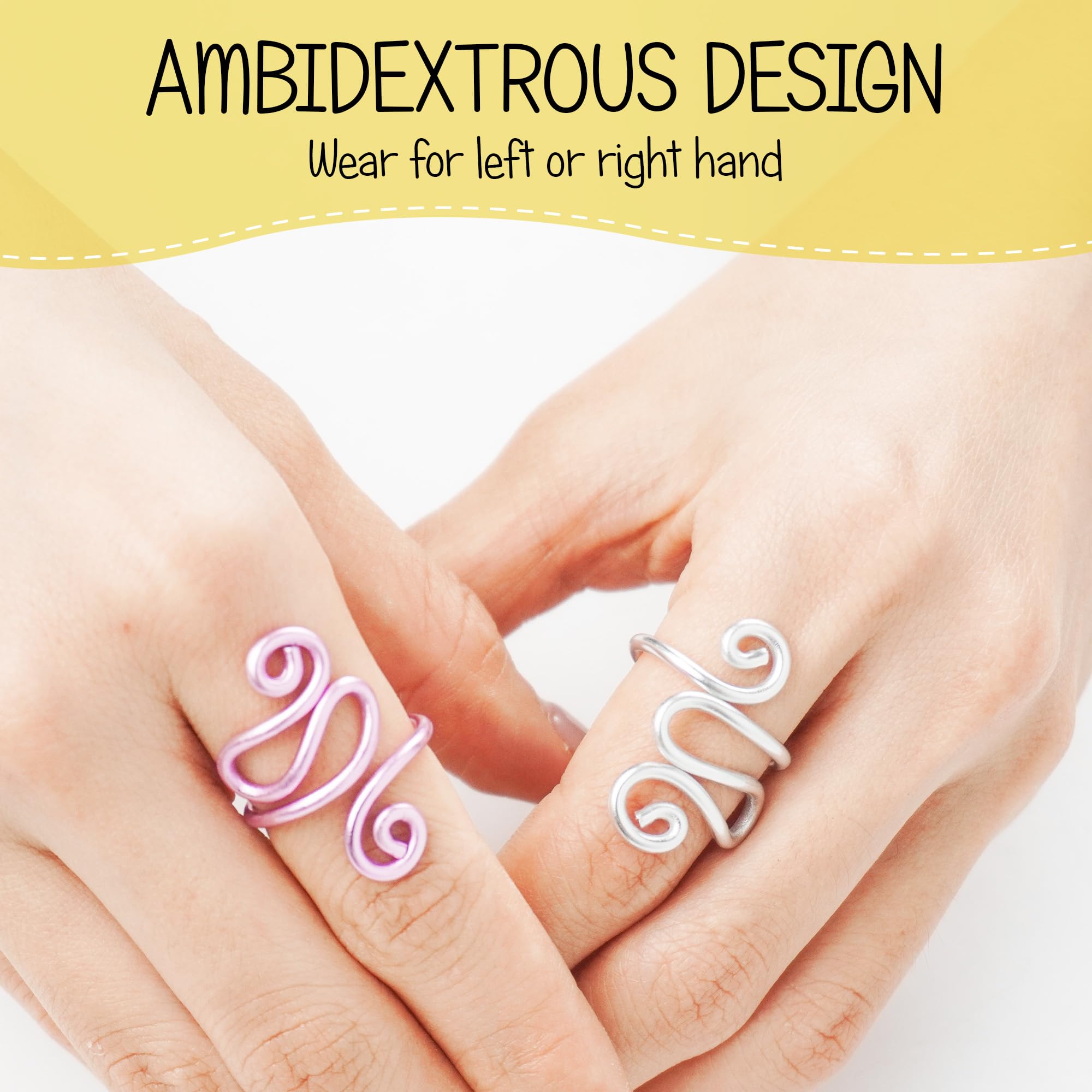 Handmade Crochet Tension Ring for Left-Handed Crocheters - Finger Yarn Guide for Smooth Stitching - Perfect Birthday & Valentine's Day Gift for Women, Wives & Knitting Enthusiasts - Great for DIY Projects, Crafting & Relaxation