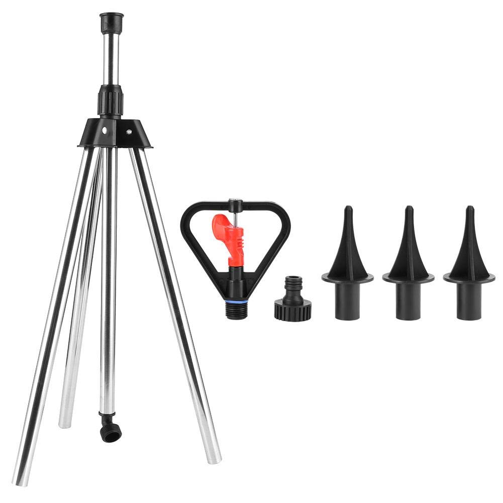 360 Degree Adjustable Tripod Sprinkler - Heavy Duty Lawn & Garden Irrigation System for Watering Grass, Plants & Flowers | Perfect for Backyard, Lawn, Garden & Outdoor Use