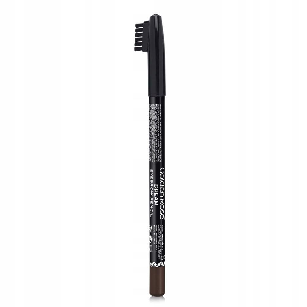 Golden Rose Dream Eyebrow Pencil 309 - Waterproof, Long-Lasting Eyebrow Pencil with Spoolie Brush - Natural Look for Thin or Thick Brows - Perfect for Daily Makeup & Professional Use