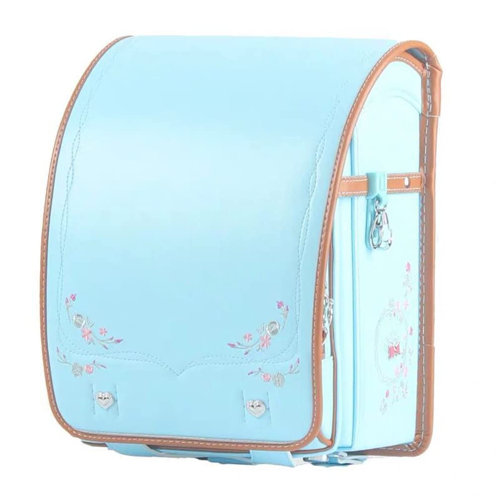 Premium Japanese Randoseru Backpack for Boys & Girls - Durable PU Leather, Lightweight Design with Rain Cover - Perfect for School, Travel & Daily Use