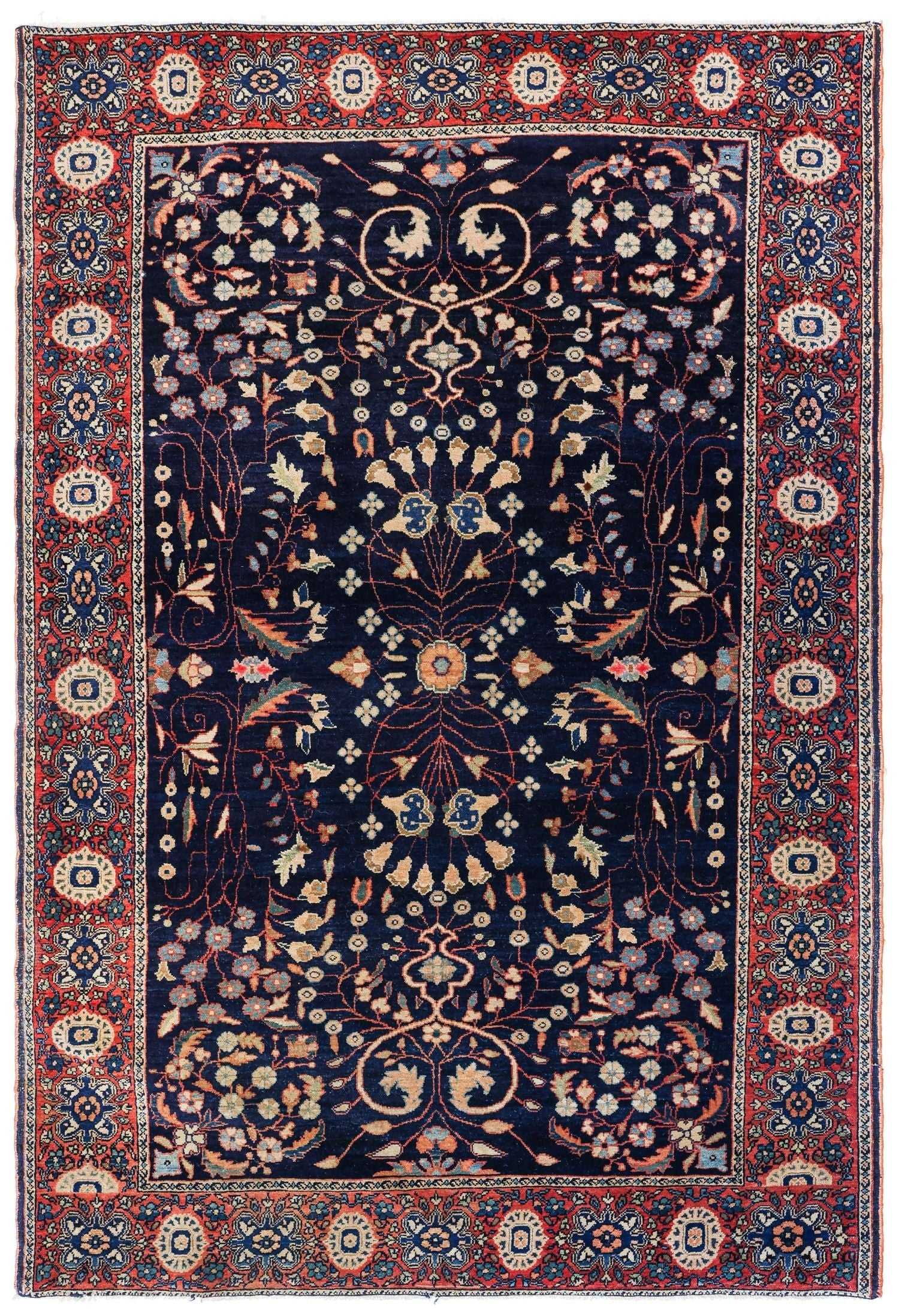 Antique Ferahan Sarouk Handwoven Traditional Persian Rug J78688 - Perfect for Living Room, Bedroom & Home Decor