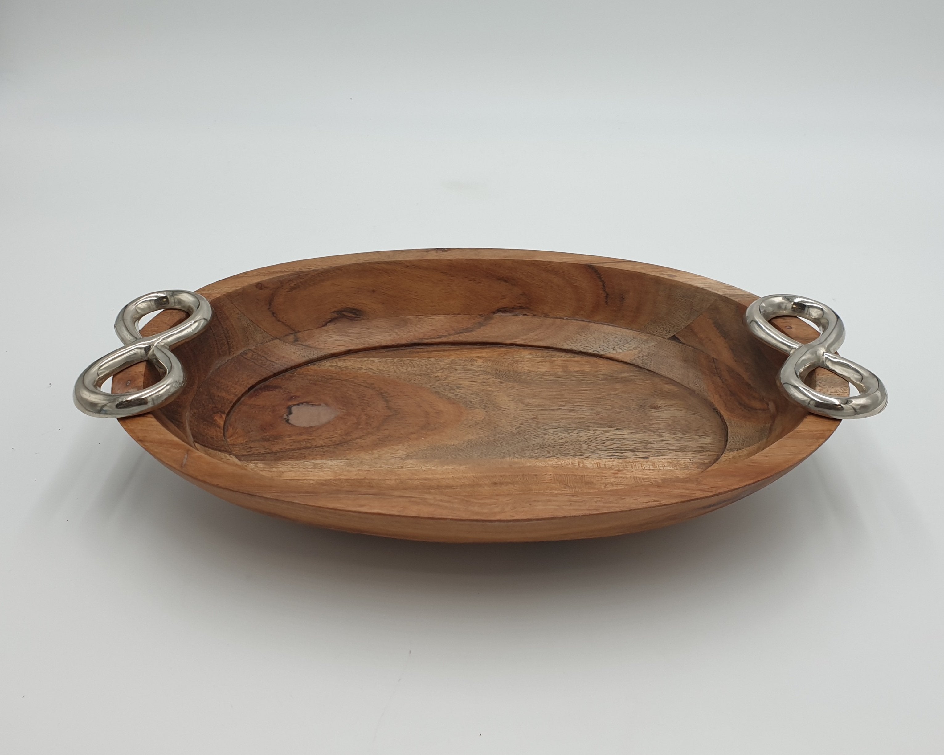 14x9 Inch Wooden Oval Serving Dish - Set of 12 - Perfect for Appetizers, Cheese Boards & Party Platters