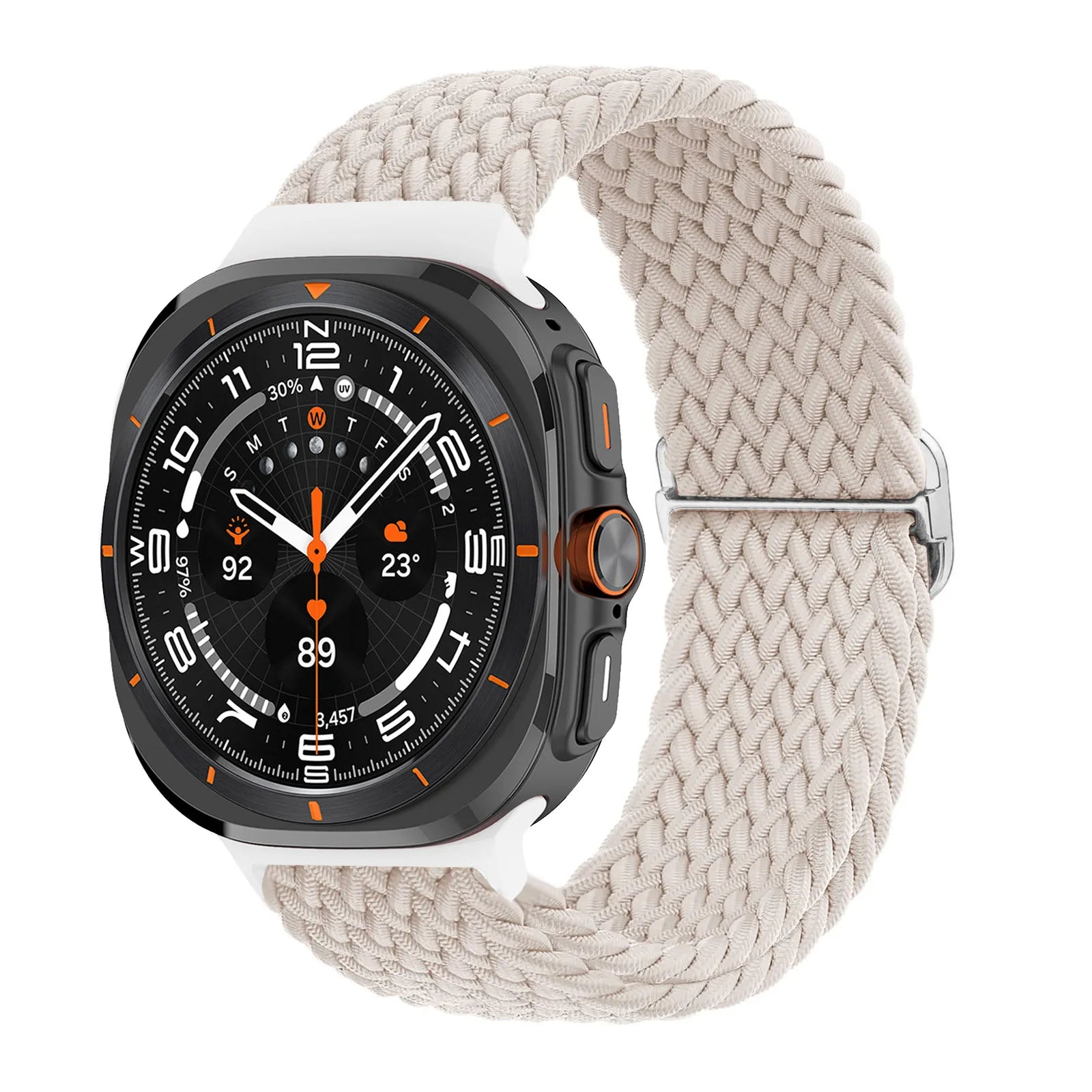 Braided Nylon Loop Strap for Samsung Galaxy Watch Ultra - Durable & Comfortable Replacement Band for Outdoor Sports & Daily Wear