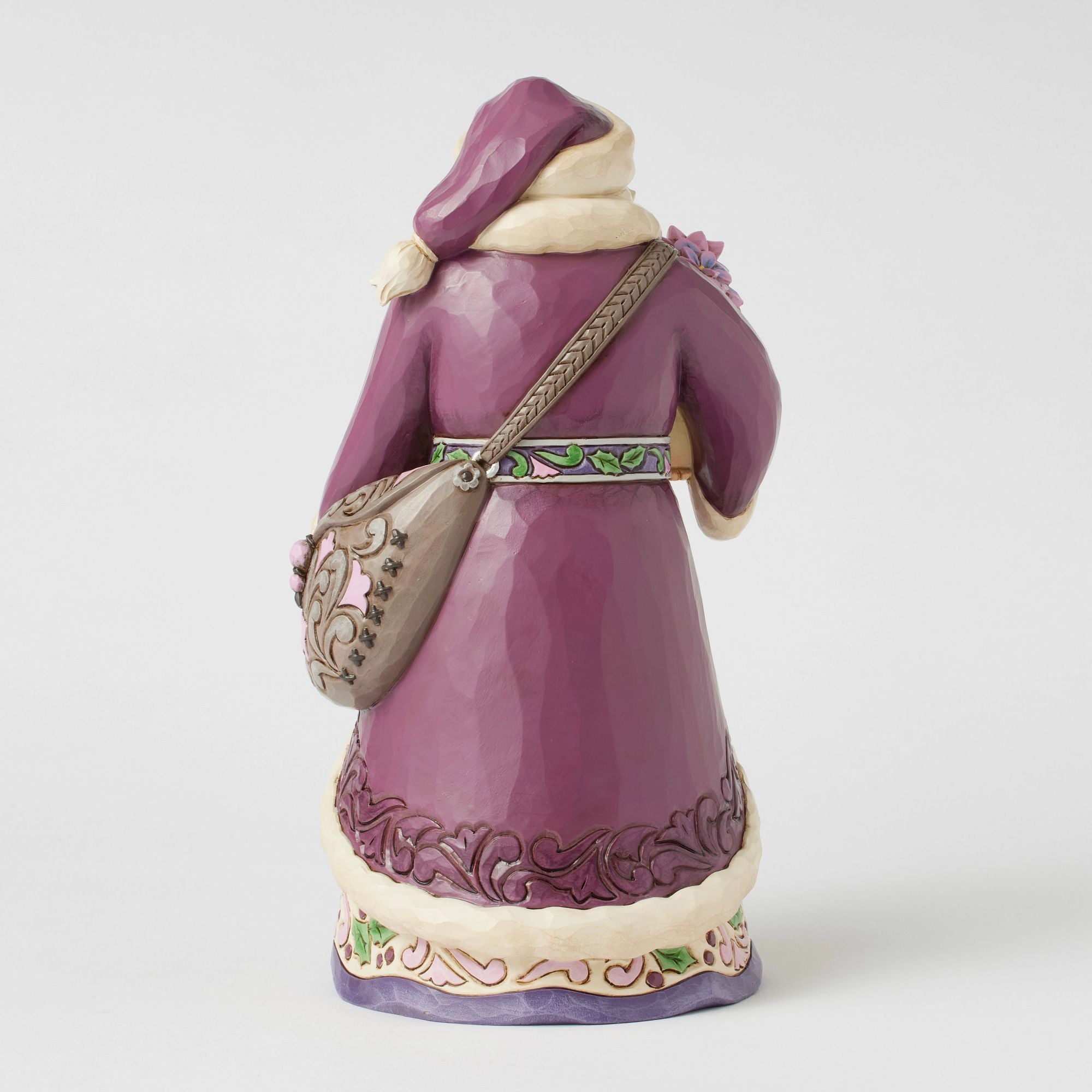 Purple Santa Figurine - Festive Christmas Decoration for Home, Office & Holiday Displays - Perfect for Mantel, Tree Topper & Gift Giving