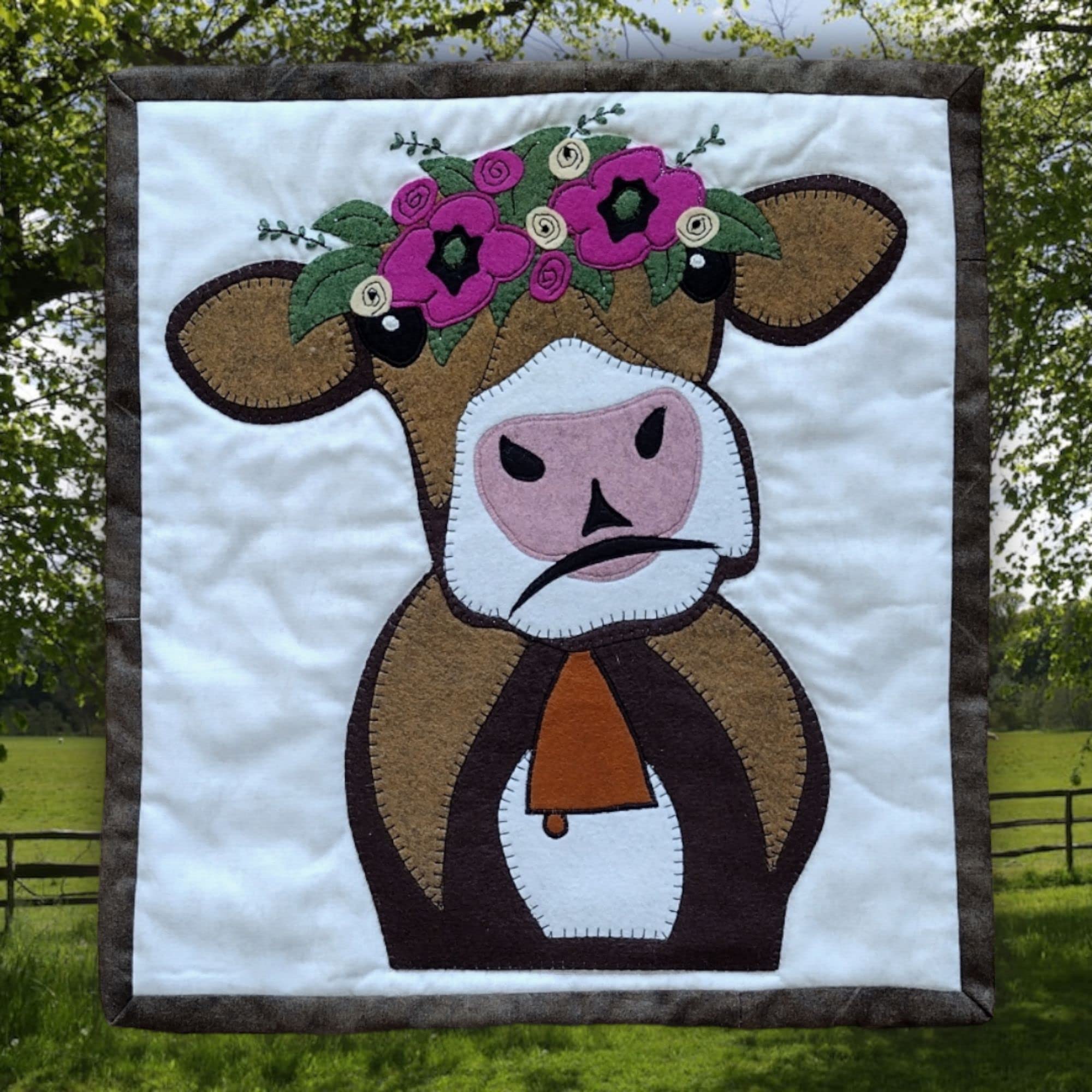 Brown Cow Wall Quilt Pattern 13